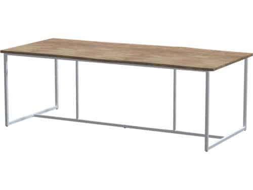 4SO - Quatro Tafelframe Frost Grey met Robusto Tafelblad Teak