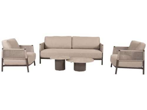 4so - Savanne loungeset met Sofie coffeetafels terre 50 x