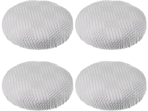 4x Elastische Ronde Barkruk Hoezen Wasbaar - Beschermhoes voor Barstoelen