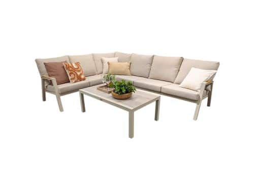 Alzano Hoek Loungeset Latte Trestino - Trestino