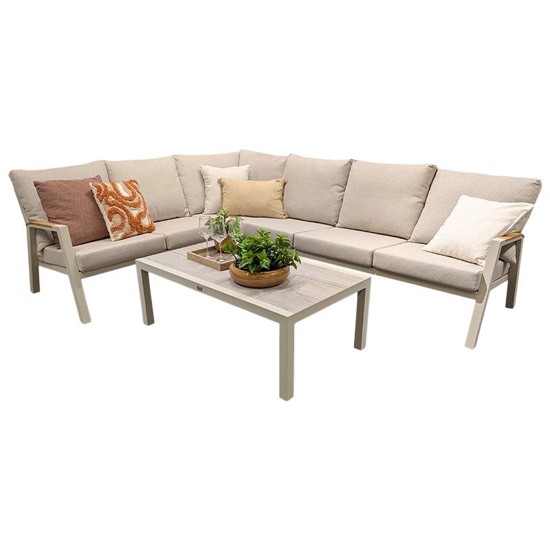 alzano hoek loungeset latte trestino trestino