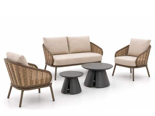 Apple Bee Pine Key/Cayora 50/80 cm stoel-bank loungeset 5-delig