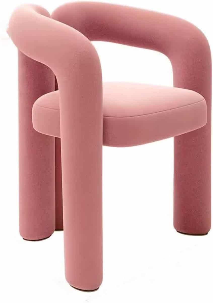 armloze accentstoel loungebank flanel woonkamer decoratie creatief