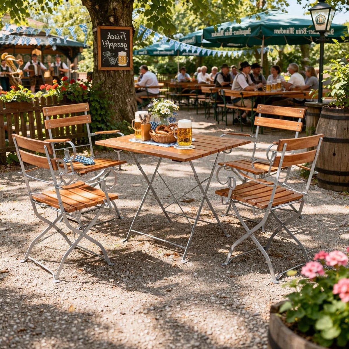 b bistroset klaptafel stoelen terras zitten inklapbaar