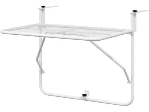 Balkonhangtafel Klaptafel - Balkontafel Bijzettafel - Terras Gebruik - Ruimtebesparend