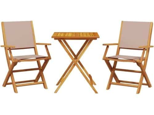 Balkonset 3-delig - Bistroset tuin - Buiten genieten - Opvouwbaar