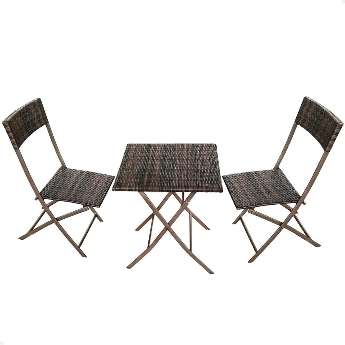 balkonset met stoelen terrasmeubilair buiten zitten rotan