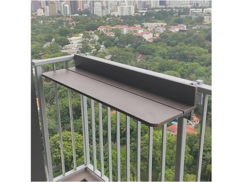Balkontafel Inklapbaar - Balkon Bijzettafel - Buiten Zitten - Verstelbaar