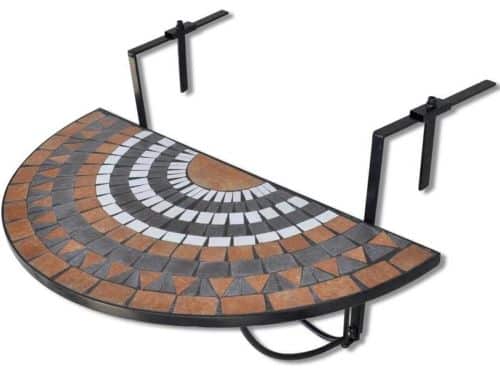 Balkontafel Mozaïek - Hangtafel Klaptafel - Balkon Genieten - Ruimtebesparend