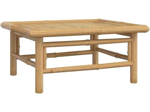 Bamboe tuintafel - Bijzettafel buiten - Dranken en gerechten