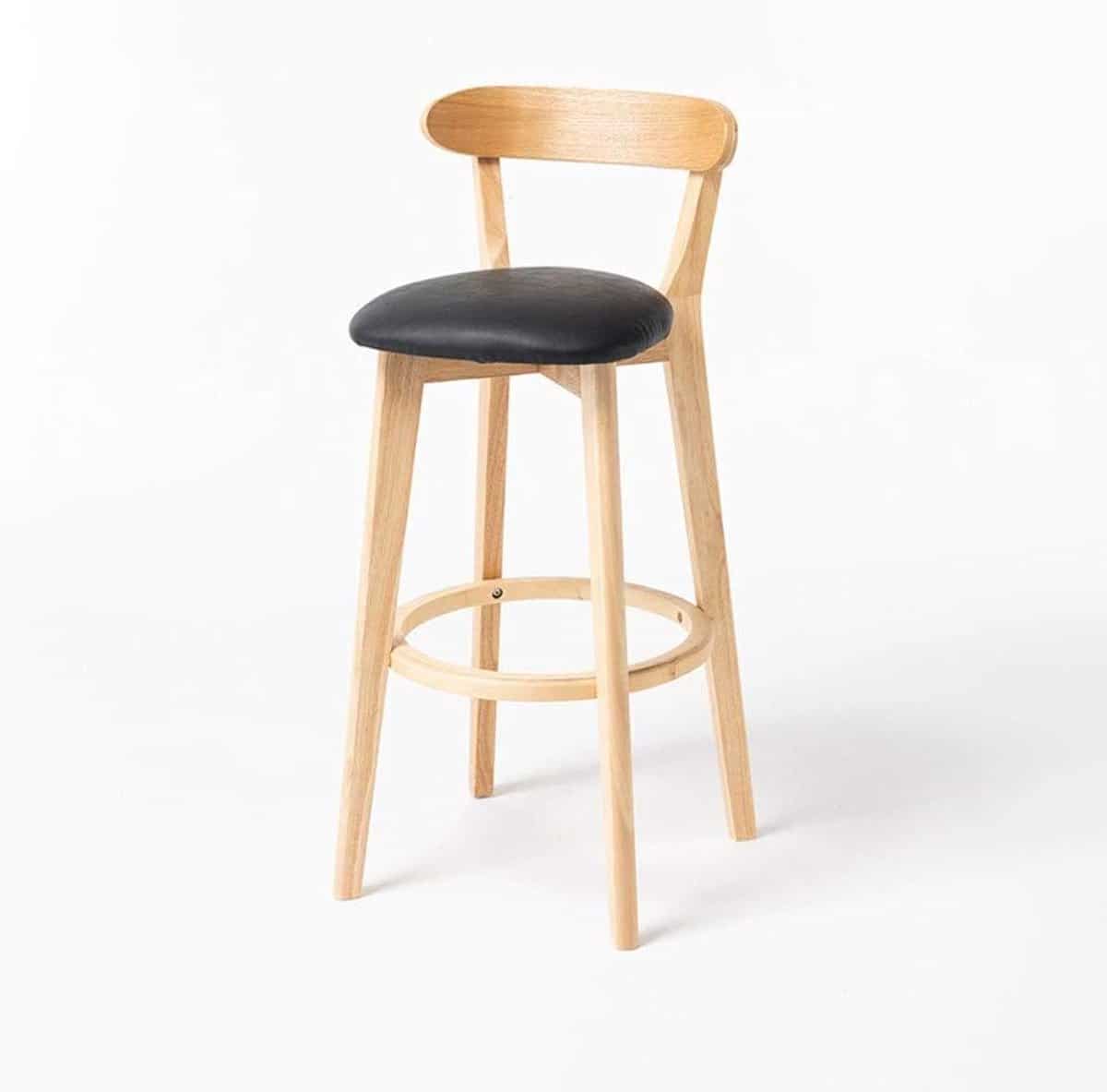 barkruk hout stoel keuken zitten aan bar