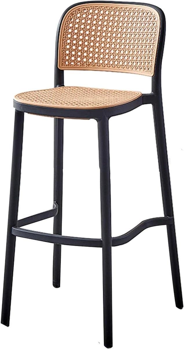 barkruk met rugleuning keukenstoel hoge kruk comfortabel zitten