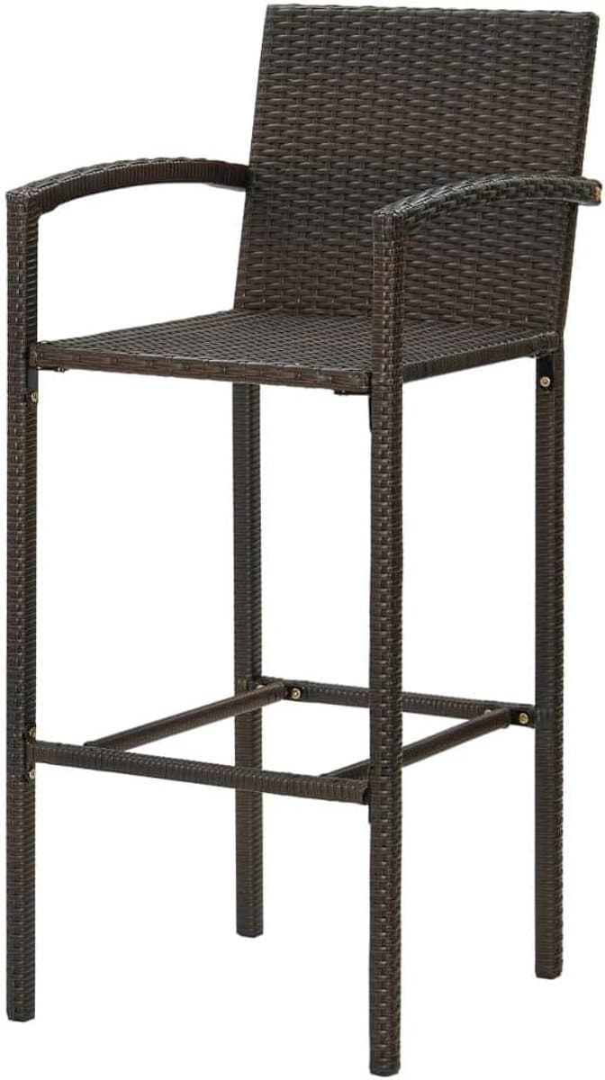 barkruk set barstoel buiten buiten zitten gepoedercoat