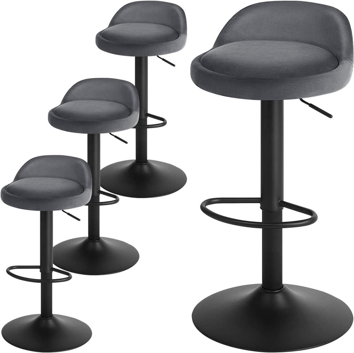 barkrukken set barstoelen comfortabel zitten 360 graden