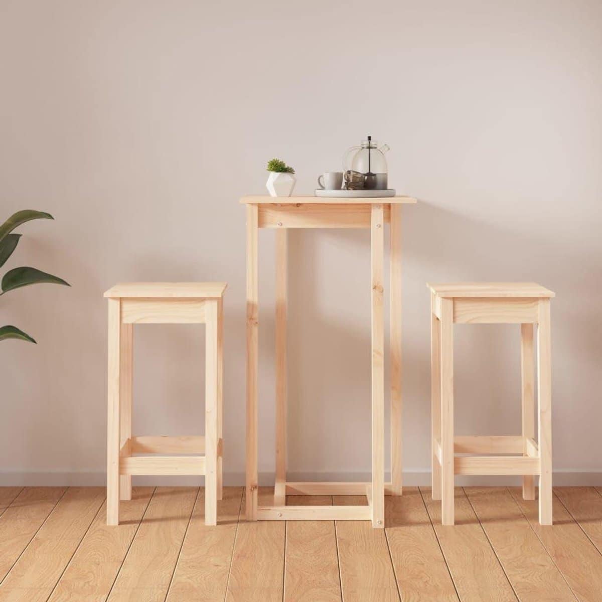 barset 3 delig houten barmeubel gezellig samenzijn massief