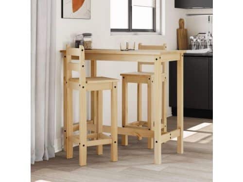 Barset 3-delig - Houten barmeubel - Gezellig samenzijn - Massief