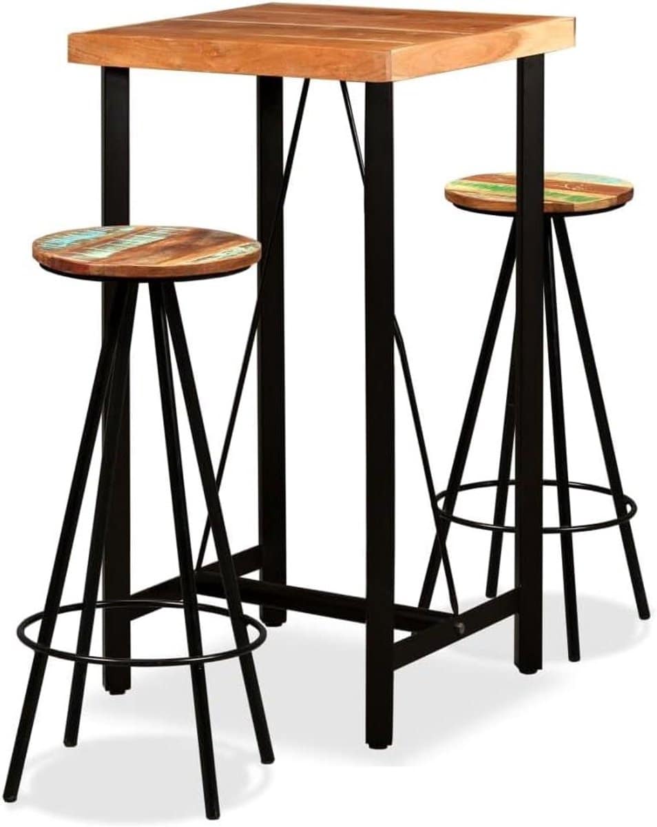 barset 3 delig tafel en krukken buiten dineren