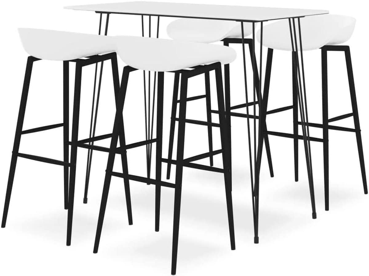 barset 5 delig hoge tafel krukken gezellig samenzijn