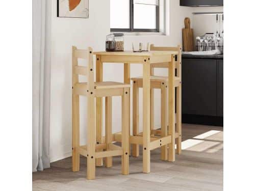 Barset 5-delig - Houten meubels - Gezellig samenzijn - Massief