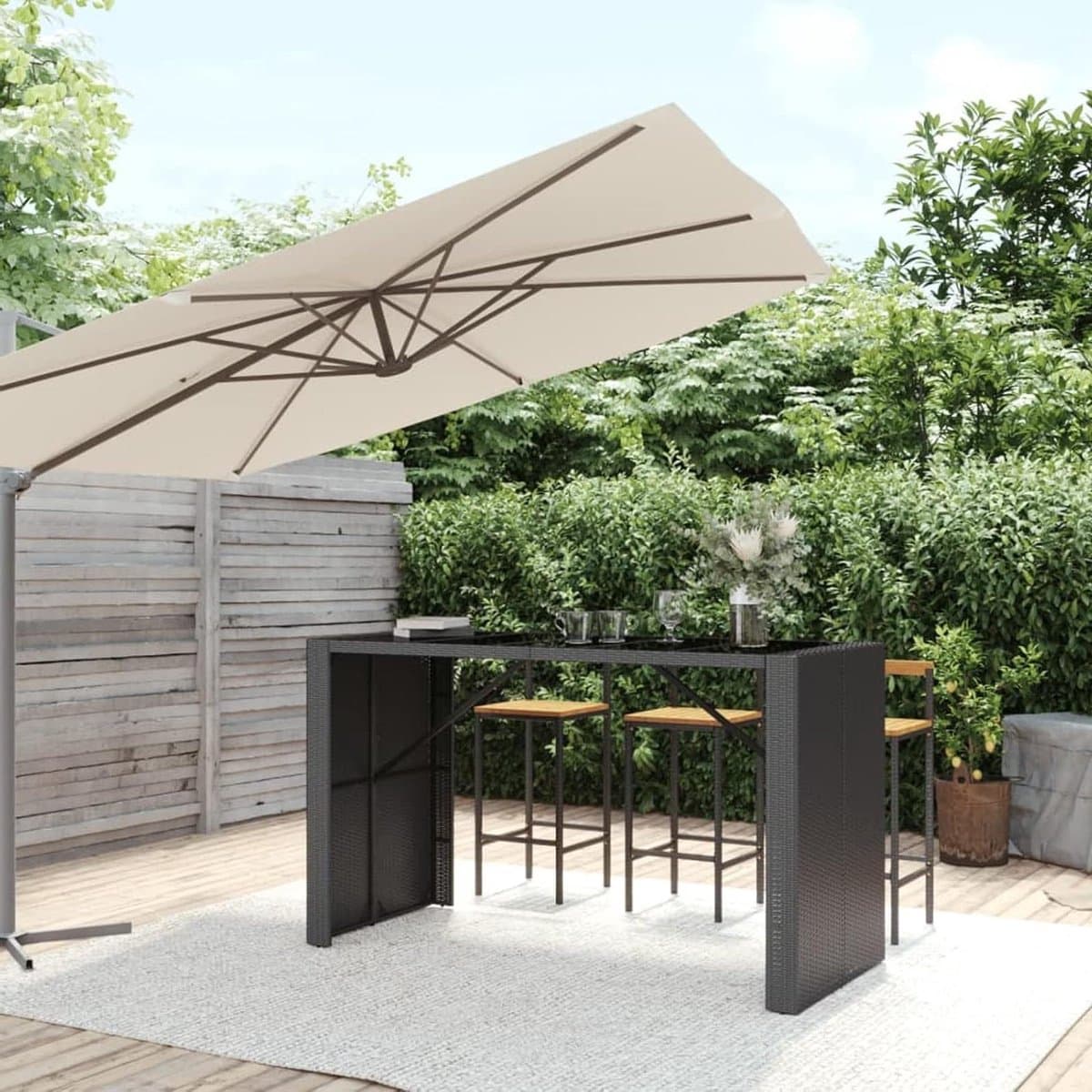bartafel buitentafel terras genieten gehard glas