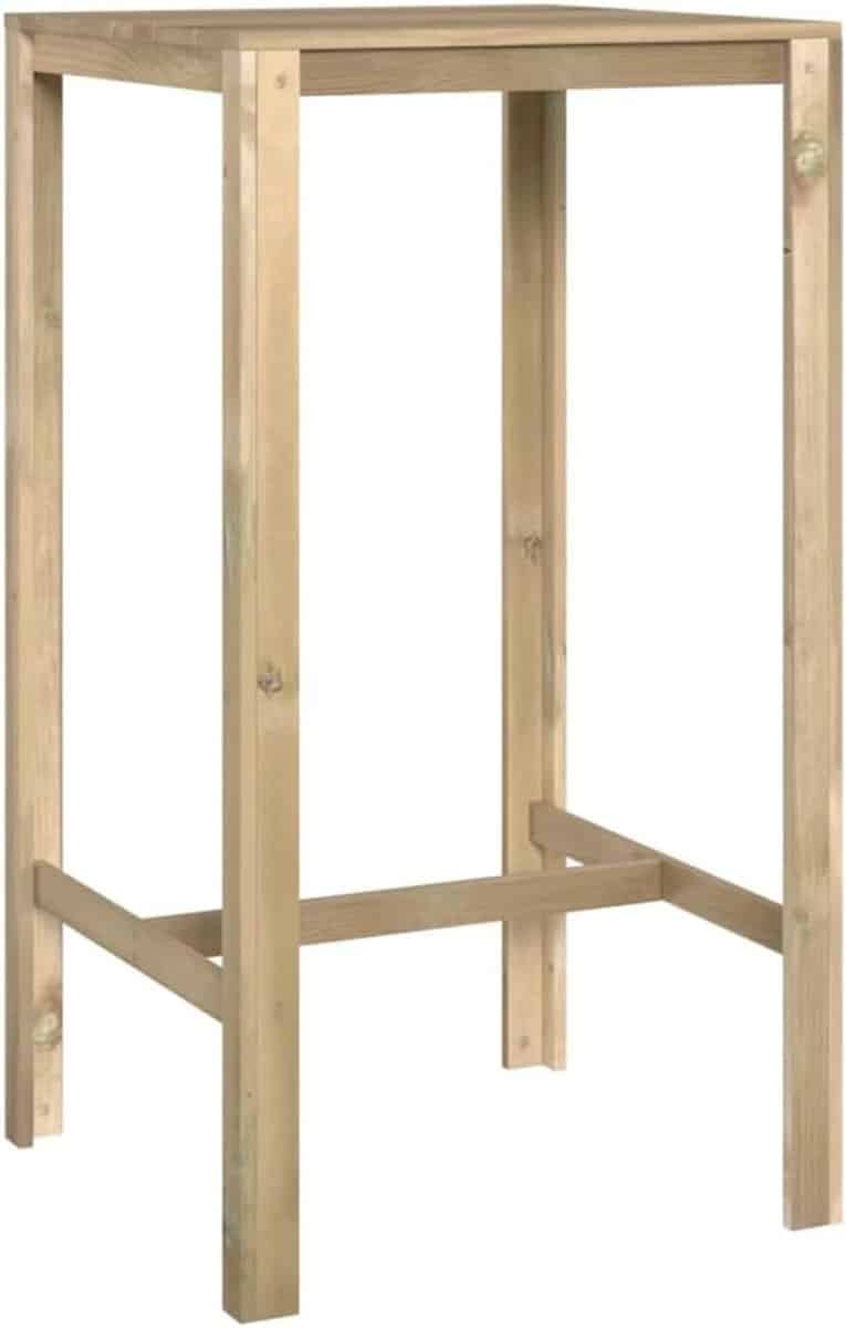 bartafel hout hoge tafel buiten ontspannen geïmpregneerd