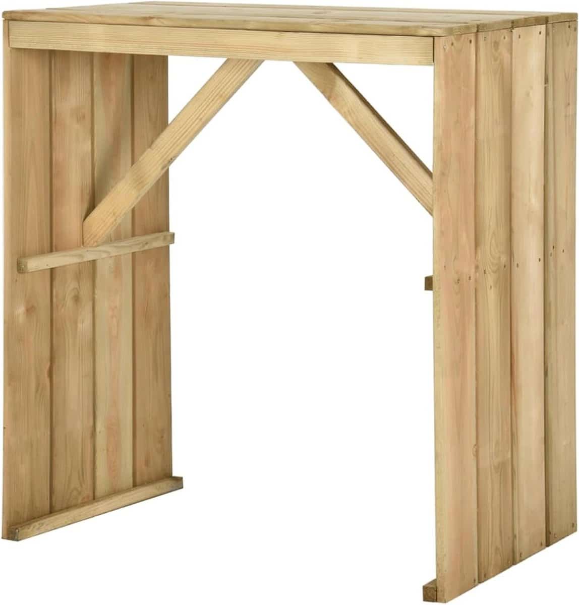 bartafel hout terrastafel buiten buiten dineren geïmpregneerd