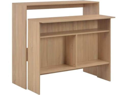 Bartafel met 2 Tafelbladen - Hoge Keukentafel en Barmeubel