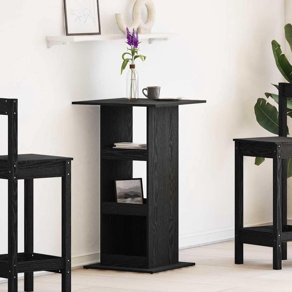 bartafel met plank hoge tafel eettafel borrelen en