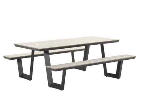 Bell picknick set 280x178x75 cm carbon black/light teak VW Garden Impressions - Garden impressions