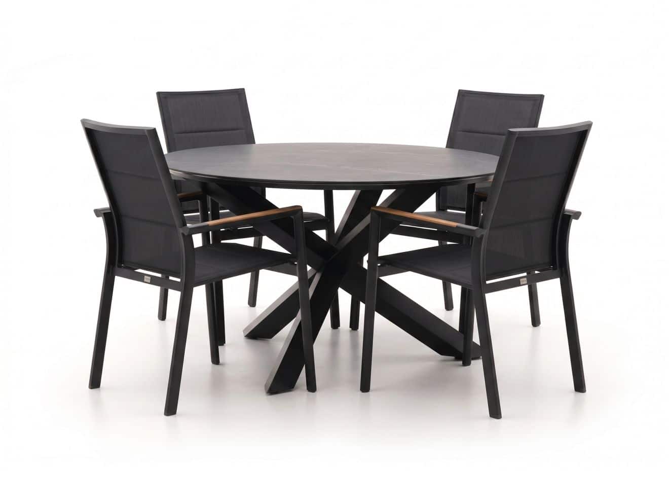 bellagio albinea/lodola ø130cm dining tuinset 5 delig stapelbaar laagste prijsgarantie!