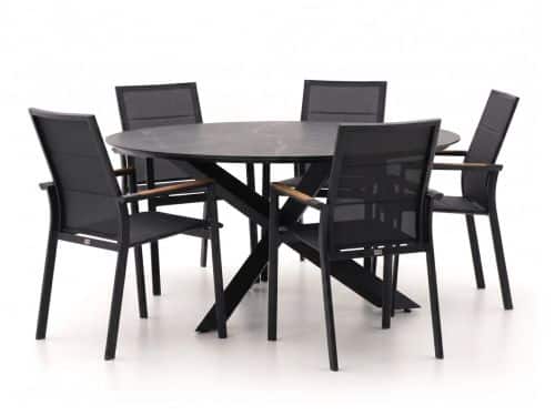 Bellagio Albinea/Lodola ø150cm dining tuinset 6-delig stapelbaar - Laagste prijsgarantie!