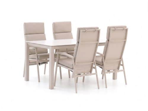 Bellagio Bondeno/Sestino 160cm dining tuinset 5-delig verstelbaar - Laagste prijsgarantie!