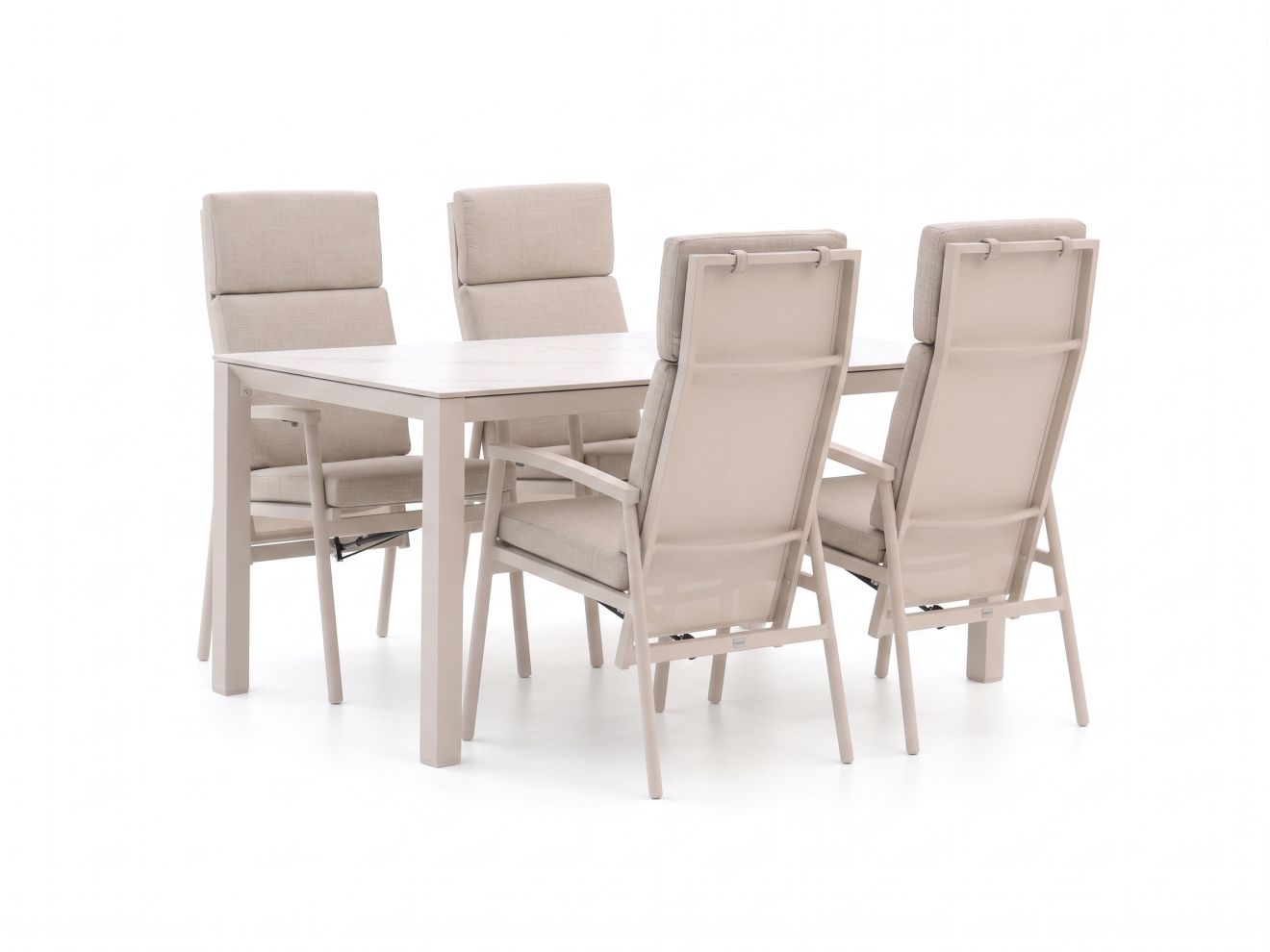 bellagio bondeno/sestino 160cm dining tuinset 5 delig verstelbaar laagste prijsgarantie!