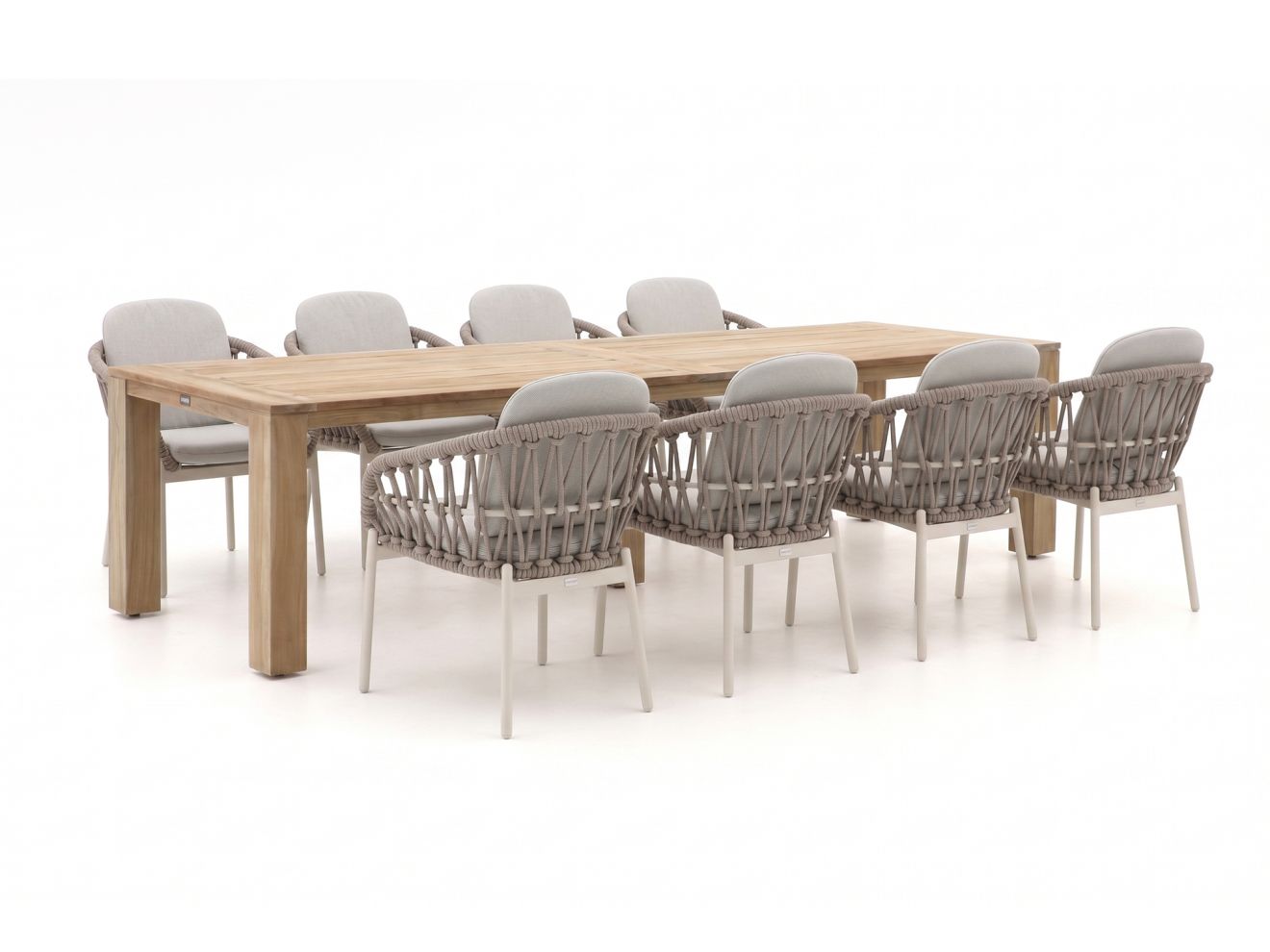 bellagio cupello/rough x 320cm dining tuinset 9 delig laagste prijsgarantie!
