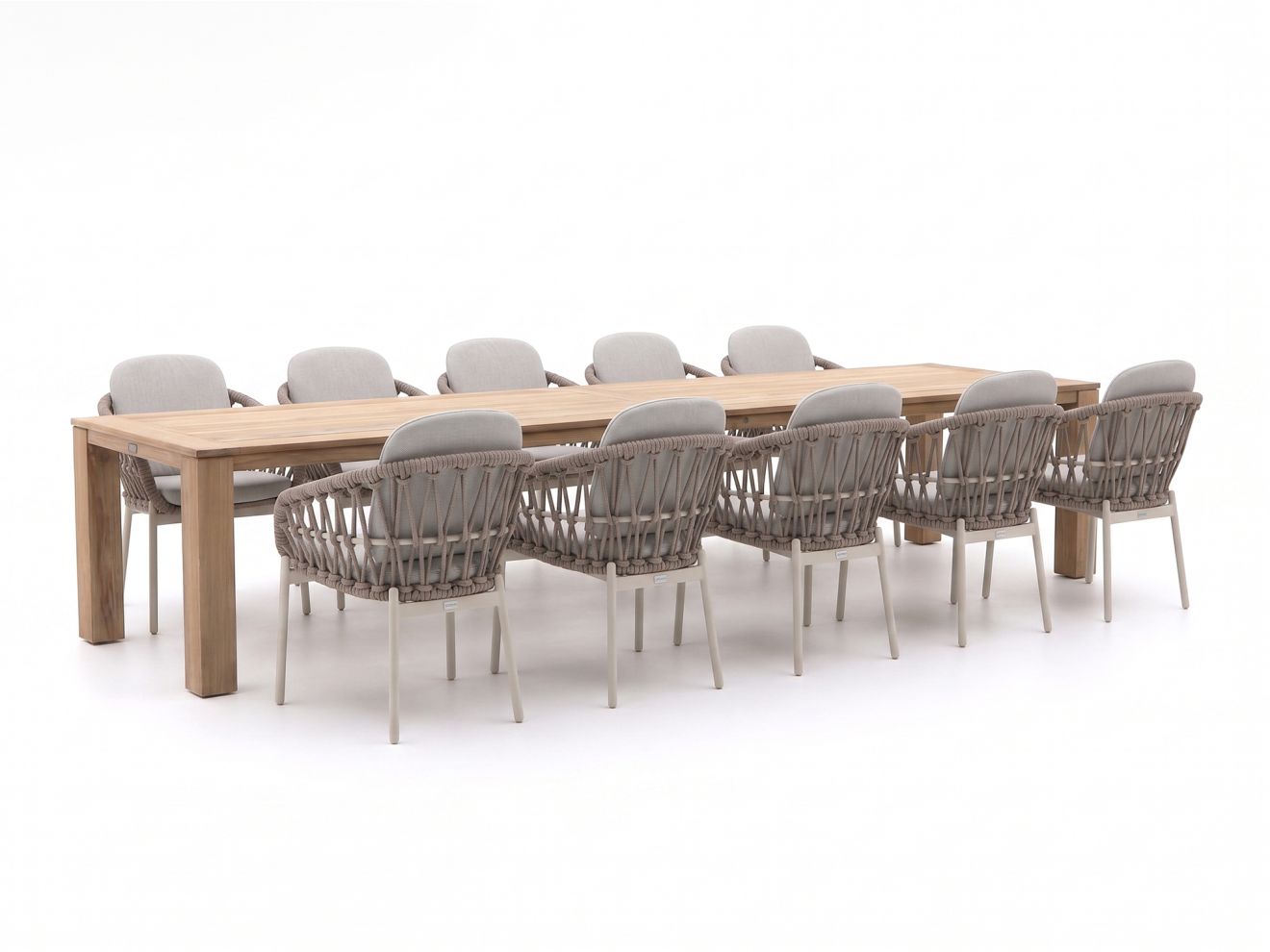 bellagio cupello/rough x 400cm dining tuinset 11 delig laagste prijsgarantie!