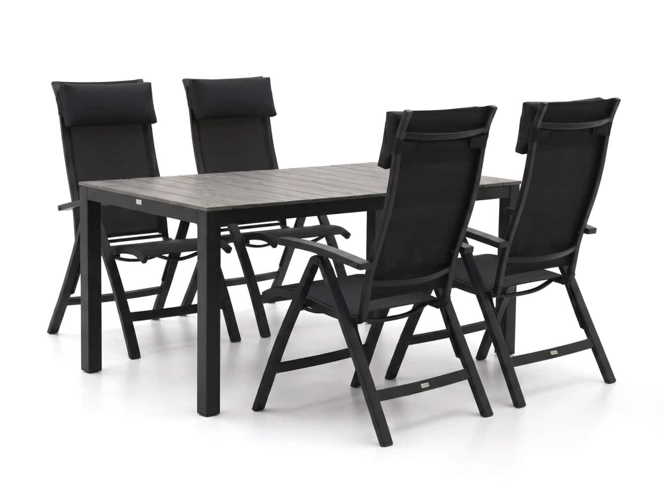 bellagio lugo/fidenza 160cm dining tuinset 5 delig verstelbaar laagste prijsgarantie!