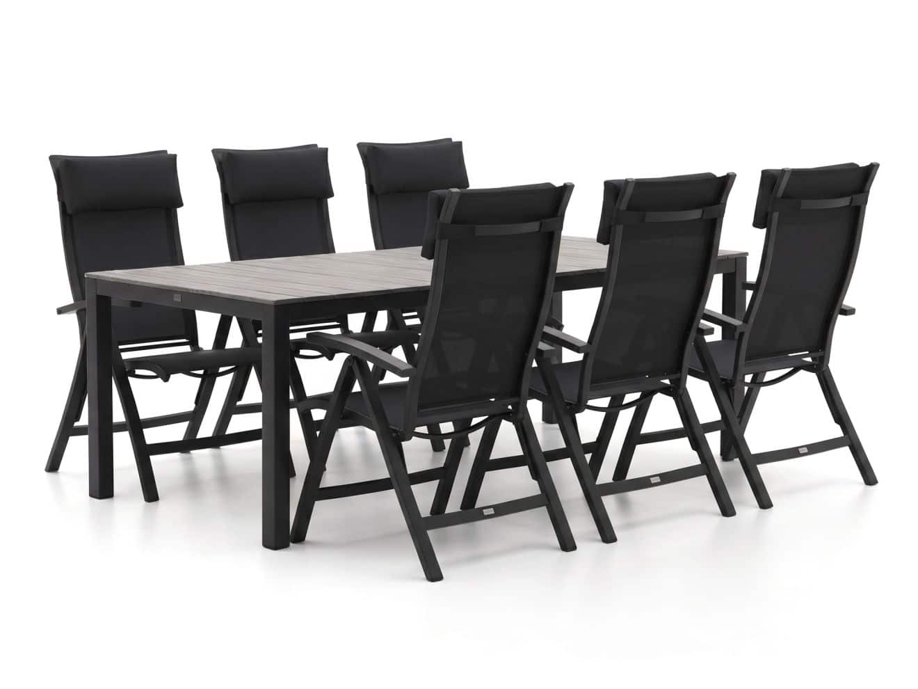 bellagio lugo/fidenza 220cm dining tuinset 7 delig verstelbaar laagste prijsgarantie!