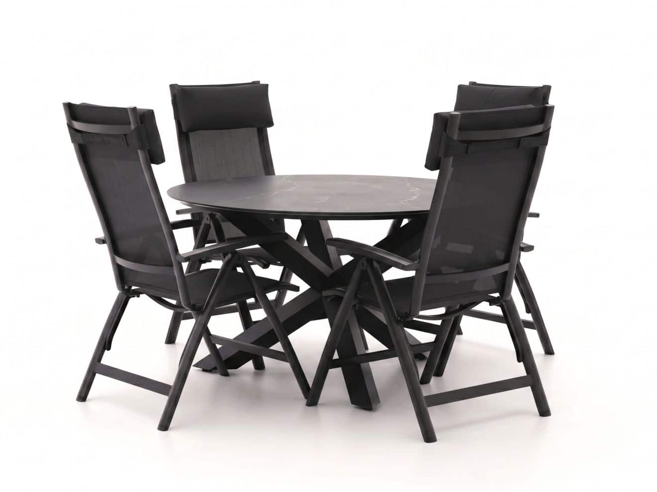 bellagio lugo/lodola ø 130cm dining tuinset 5 delig verstelbaar laagste prijsgarantie!