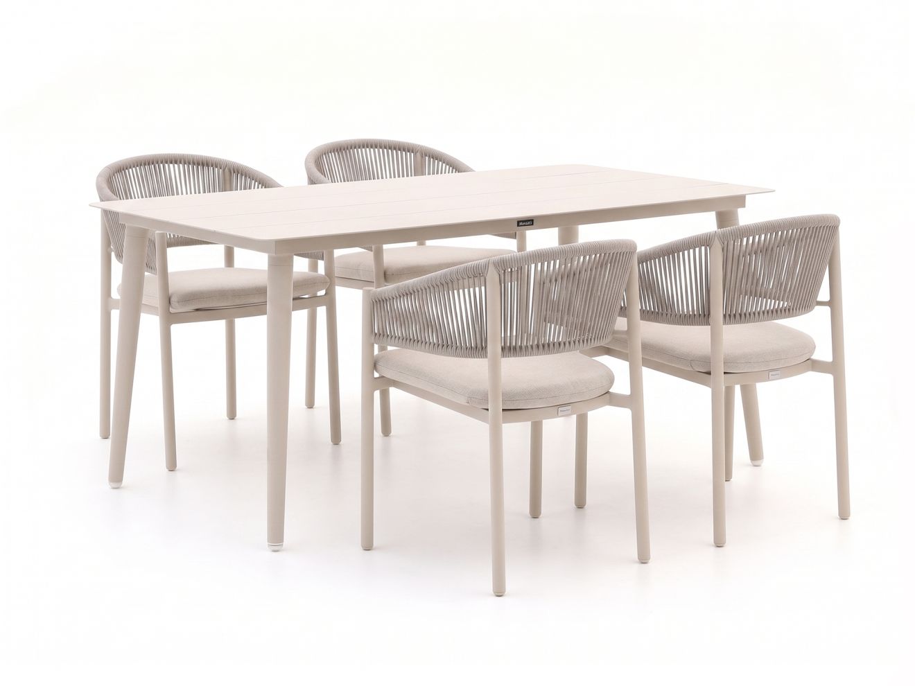 bellagio panaro/sora 160cm dining tuinset 5 delig stapelbaar laagste prijsgarantie!