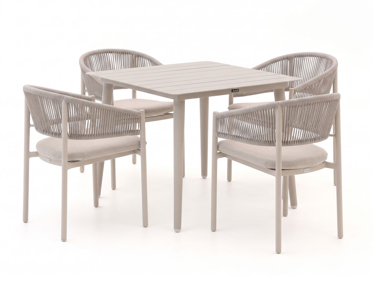 bellagio panaro/sora 90cm dining tuinset 5 delig stapelbaar laagste prijsgarantie!