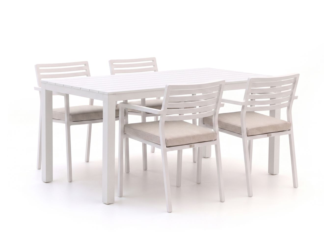 bellagio rumo/menzano 160cm dining tuinset 5 delig stapelbaar laagste prijsgarantie!