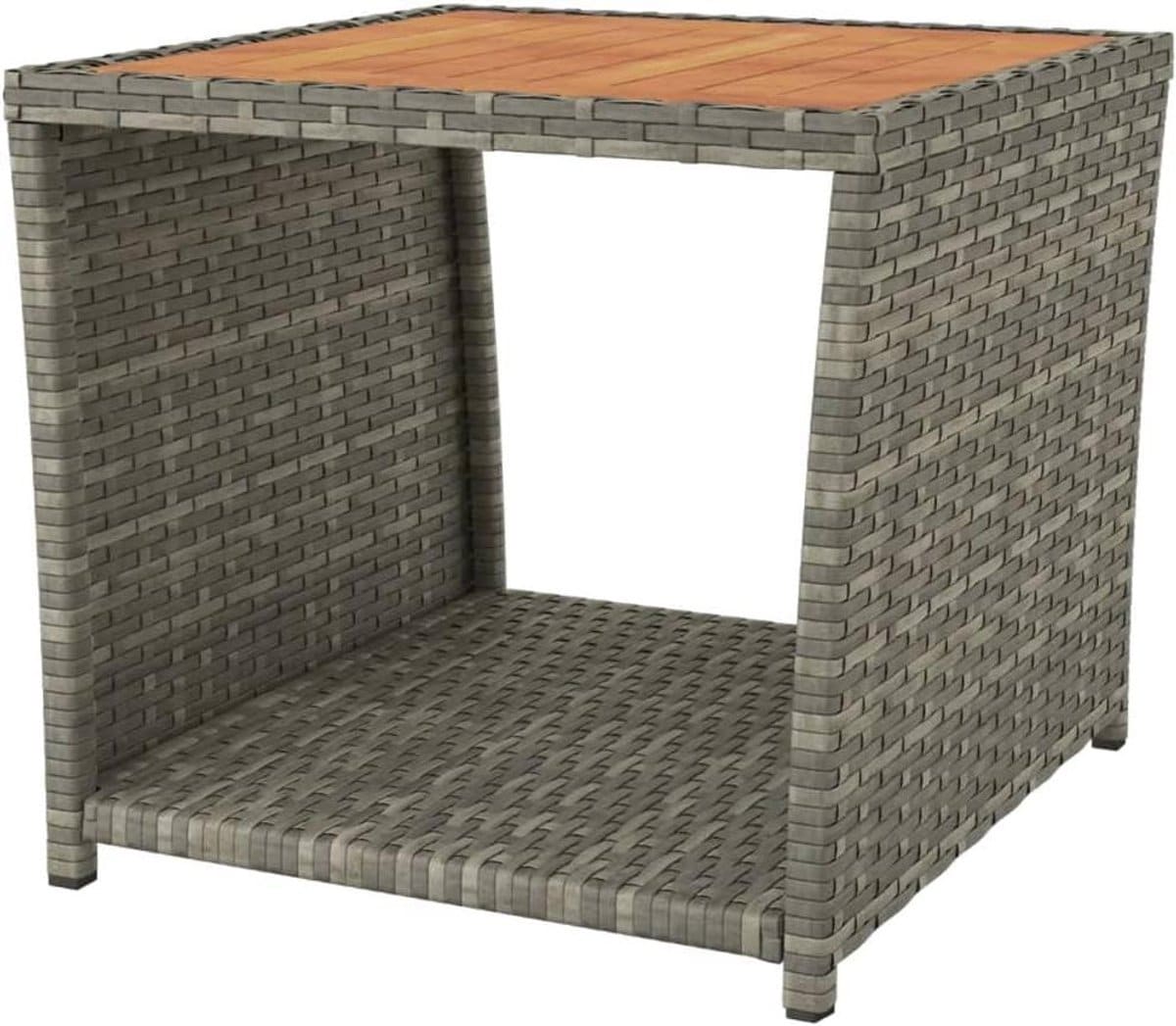 bijzettafel tuinmeubel tafel buiten genieten weerbestendig polyrotan