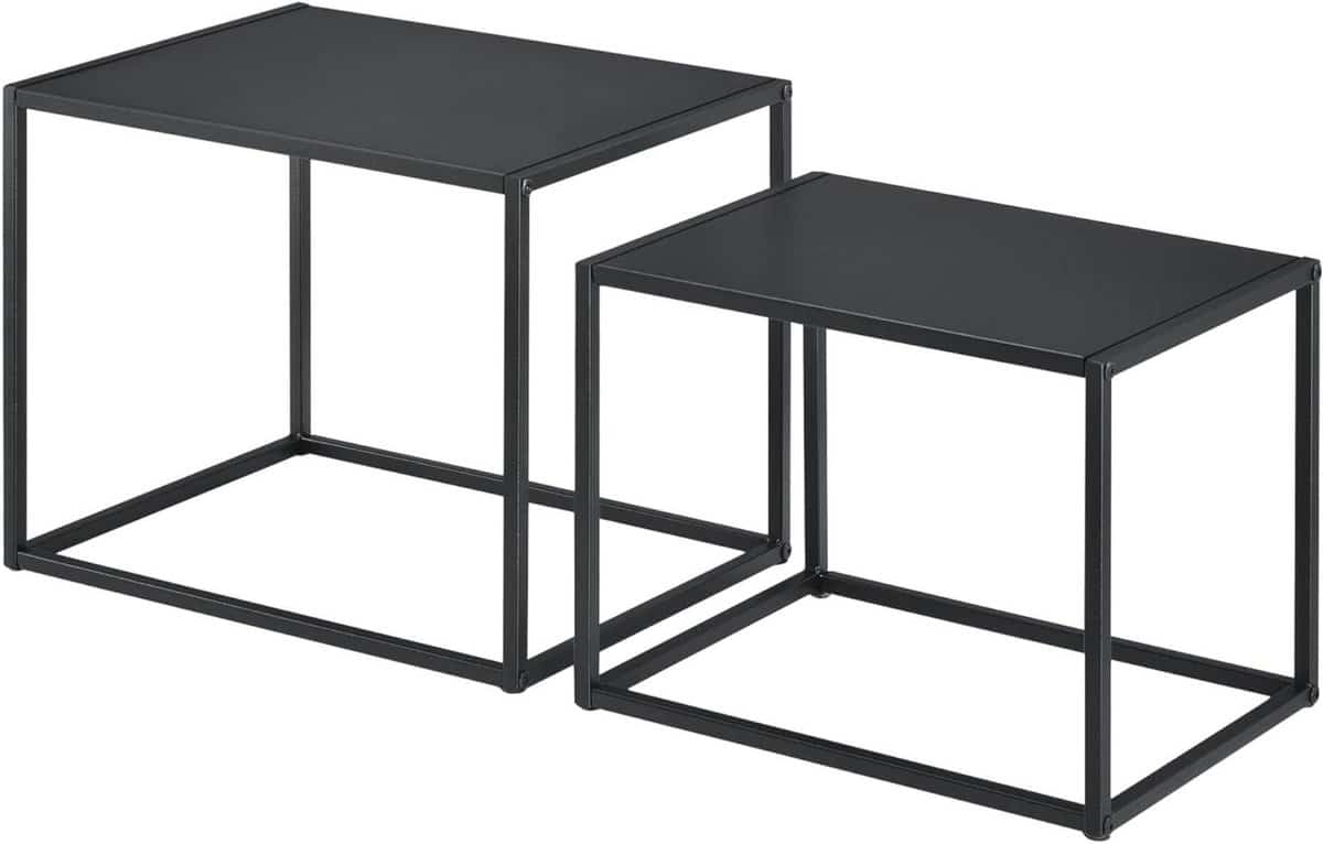 bijzettafels set tafeltjes metaal terras decoratie modern