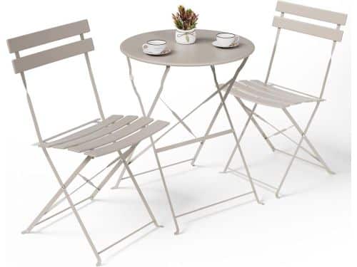 Bistroset 3-delig - Klapmeubelen set - Kleine ruimtes - Inklapbaar