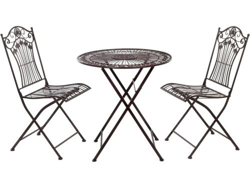 Bistroset 3-delig - Klaptafel met stoelen - Kleine ruimtes
