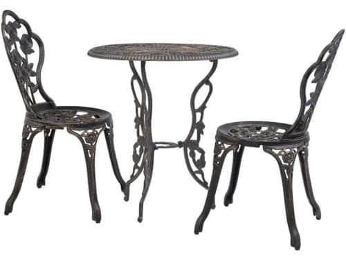 Bistroset 3-delig - Tafel en stoelen - Buiten dineren