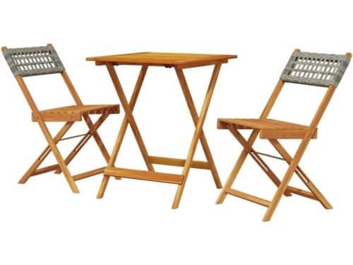 Bistroset 3-delig - Tafel en stoelen - Buiten genieten