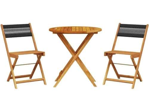 Bistroset 3-delig - Tafel met stoelen - Buiten genieten