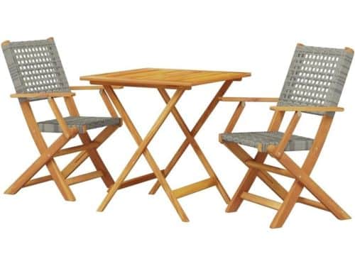 Bistroset 3-delig - Tafel met stoelen - Geniet buiten