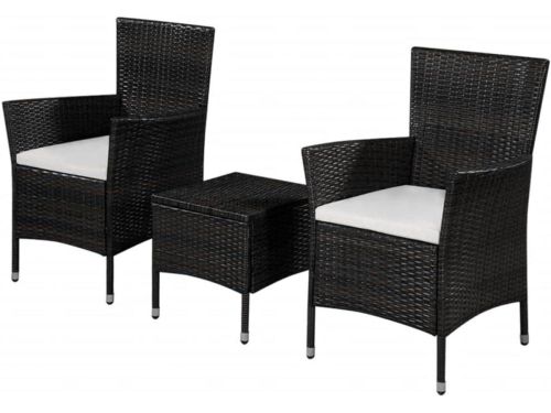 Bistroset 3-delig - Terrasmeubelset - Genieten Buiten - Inclusief Kussens